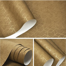 Load image into Gallery viewer, Dark Grey Luxury Geometric Wallpaper