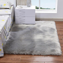 Load image into Gallery viewer, Bedroom Artificial Wool Soft Hairy Carpet