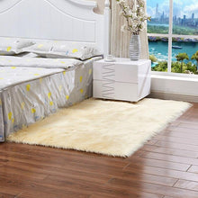 Load image into Gallery viewer, Bedroom Artificial Wool Soft Hairy Carpet