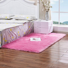Load image into Gallery viewer, Bedroom Artificial Wool Soft Hairy Carpet