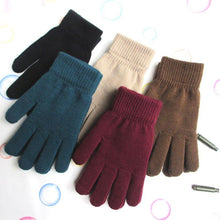 Load image into Gallery viewer, Ribbed Knitted Full Fingered Gloves