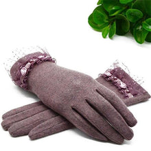 Load image into Gallery viewer, Women Full Finger Button Gloves
