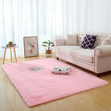 Load image into Gallery viewer, Pink Living Room Carpet Long Hair
