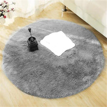 Load image into Gallery viewer, Fluffy Round Rug Carpets
