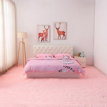 Load image into Gallery viewer, Pink Living Room Carpet Long Hair
