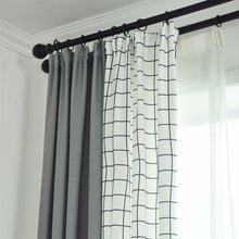 Load image into Gallery viewer, Gray Stitching Style Curtains
