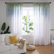 Load image into Gallery viewer, Wisteria Floral Tulle Curtains
