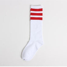 Load image into Gallery viewer, Three Stripes Socks Women Men Cotton
