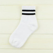 Load image into Gallery viewer, Three Stripes Socks Women Men Cotton
